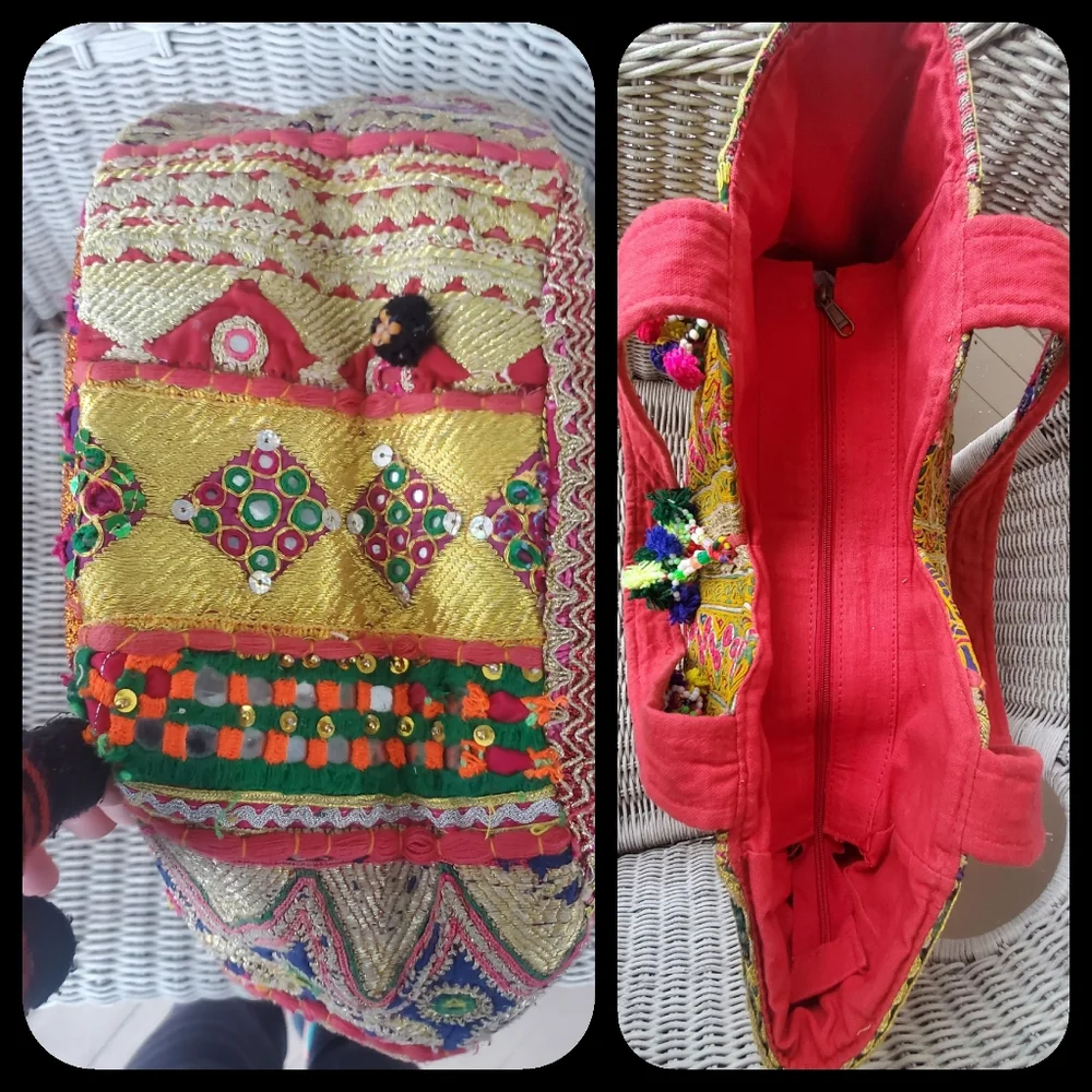 Artisan Banjara Free Spirit Boho People Embroidered bag Handmade Patchwork Bag